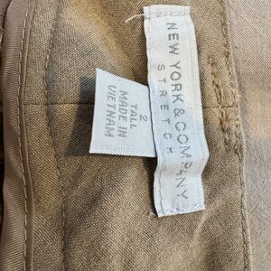 New York & Company Tan Stretch Trousers